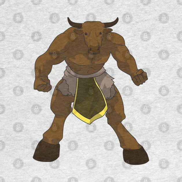 Minotaur by Sticker Steve